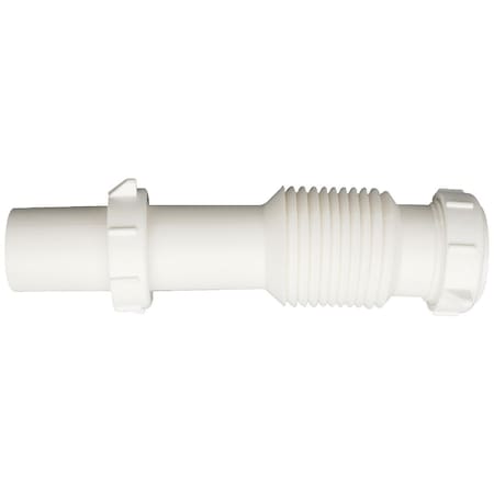 All-Source 1-1/2 In. x 9 In. White Plastic Tailpiece 438379